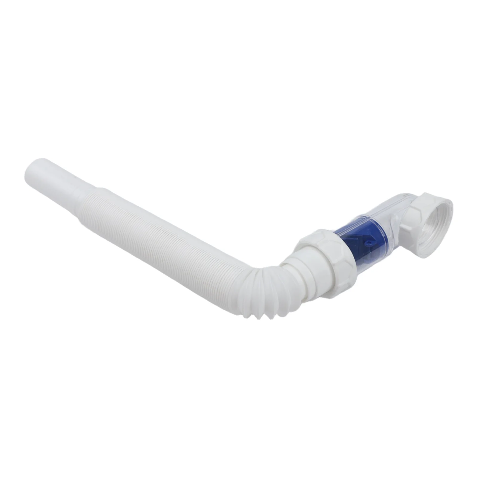 유연한 사이펀 배수 호스 G1-1/2 인치 싱크대 폐수관 연장 가능 28-88cm 주방 배수 연장 파이프 파이프라인 부품