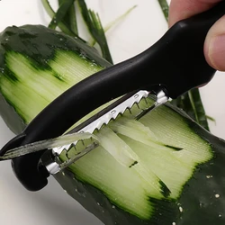 Stainless Steel Multifunctional Vegetable Fruit Peeling Knife Flat Edged Serrated Planing Silk Kitchen Cooking Accessories