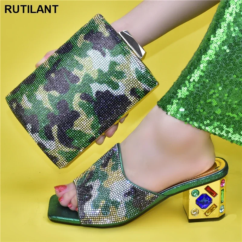

Latest Italian Nigerian Shoes with Matching Bags New Arrival African Matching Shoes and Bags Italian In Women Shoes and Bag Set