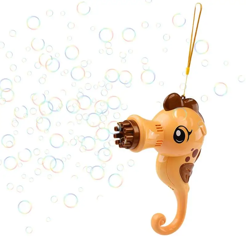 Gatlings Bubble Machine Automatic Bubble Blower With Seahorse Theme Novelty Seahorse Shape Bubble Machine 9 Hole Kids Bubble 100w heat gun with 200pcs welding nails plastic welding machine 110 220v repair tool fast welder