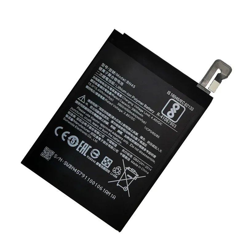 2024 Years 100% New Original Phone Battery For Xiaomi Redmi Note 5 Note5 Note 6 Pro BN45 4000mAh Replacement Batteries