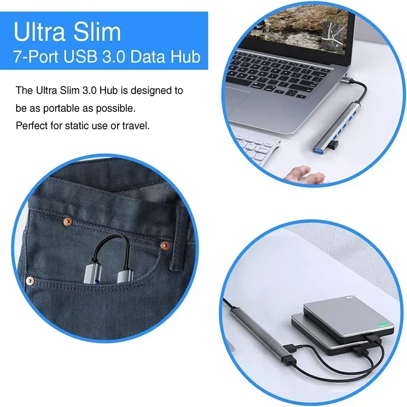 7-Port Type-C USB Hub Adapter 4