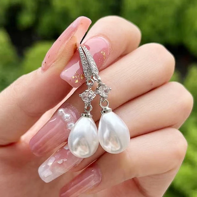 3 Inches Long Flower And Pearls Artificial Earrings Gender: Women at Best  Price in Delhi | T A Enterprises