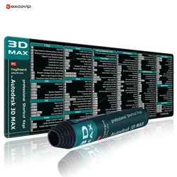 Enhanced Mouse Pad for 3D Design with Cheat Sheet and Non - Slip Base (For 3D Studio Max)