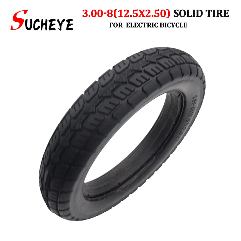 3.00 8 12.5X2.50 Tubeless Solid Tyre Elastic Tire for Mini Motorcycle