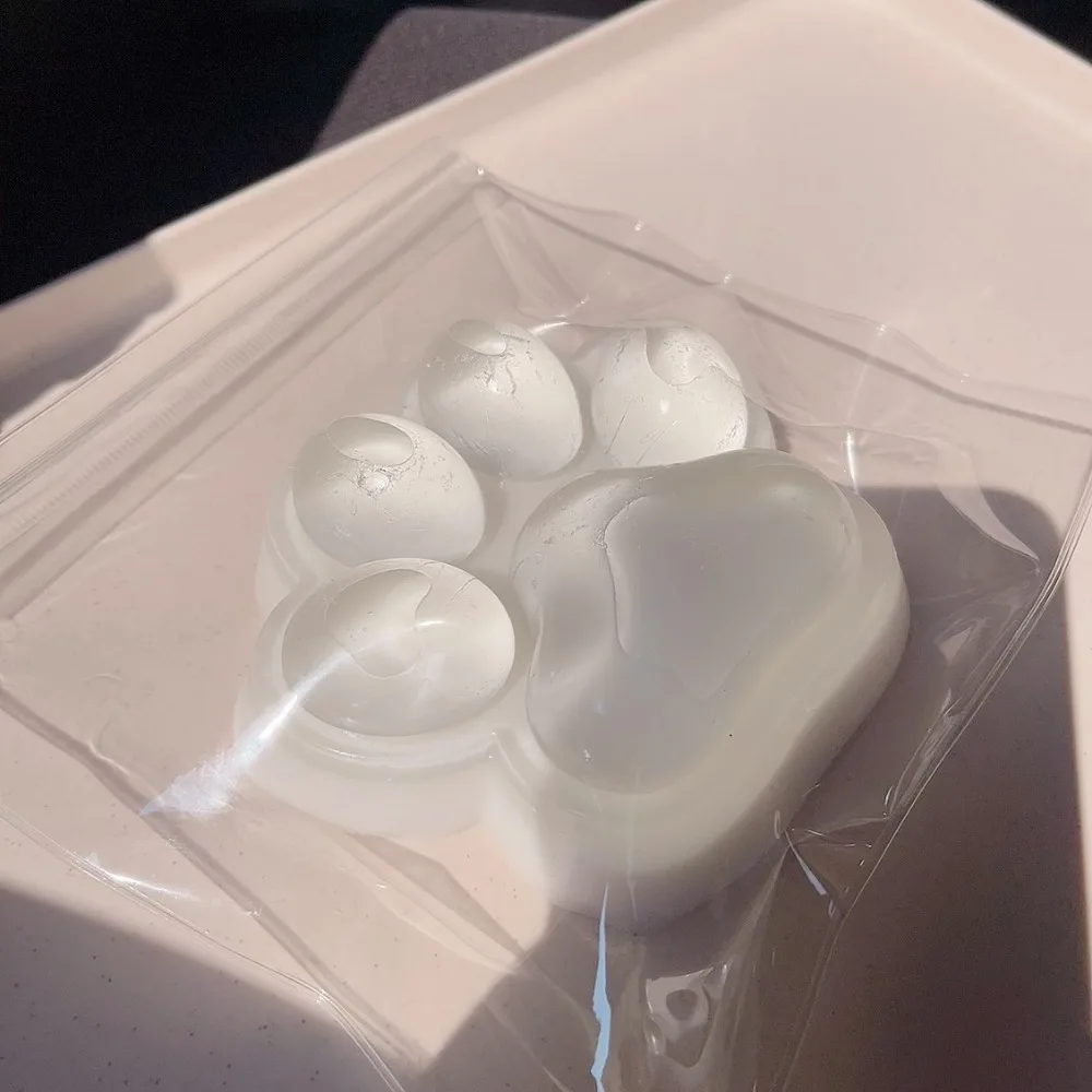 Squishy Transparent Oversized Cat Paw Fidget Toy Slow Rebound Stress Relief Pinch Soft Squeeze Toy for Kids Adults Holiday Gifts 3