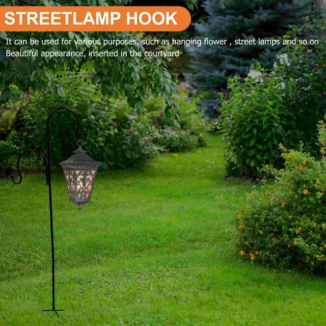 Hook Shepherds Shepherd Garden Hanger Hooks Bird Stand Stake Outdoor  Feederfor Pole Basket Iron Flag Metal