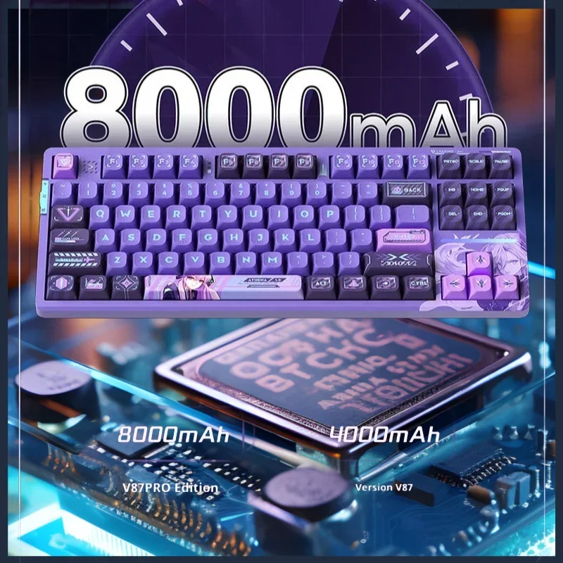 Athena-メカニカルキーボードVGN-V87 pro,3モード,ホット