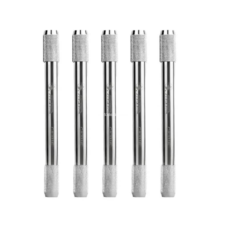 5Pcs 양방향 연필 익스텐더 아트 연필 연장기 금속 연필 익스텐더 Dropship