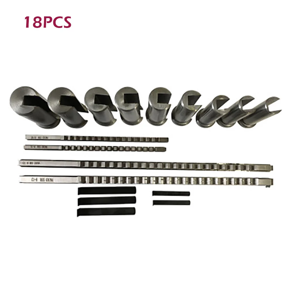 신제품 HSS 메트릭 키웨이 브로치 세트 18 개, 4mm 5mm 6mm 8mm 브로치 12-28 커팅 브로칭 부싱 키홈 도구 CNC 키트