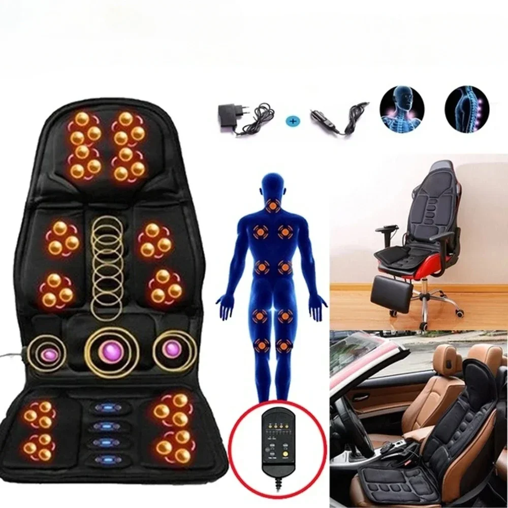 Cervical Spine Car Kneading Electric Device Home Full Body Massage Mattress Waist and Back Heating Cushion Massager 2