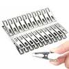 10/20Pcs Stainless Steel Clothes Pegs Washing Clips Household Sealing Clip Windproof Clips Hang Pins Metal Clips Clamps 1