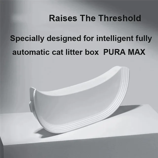 AAAF Elevated Entrance Fence Self-Cleaning Box For PETKIT Anti-Leak Urine And Cat Litter Baffle For Puramax 4