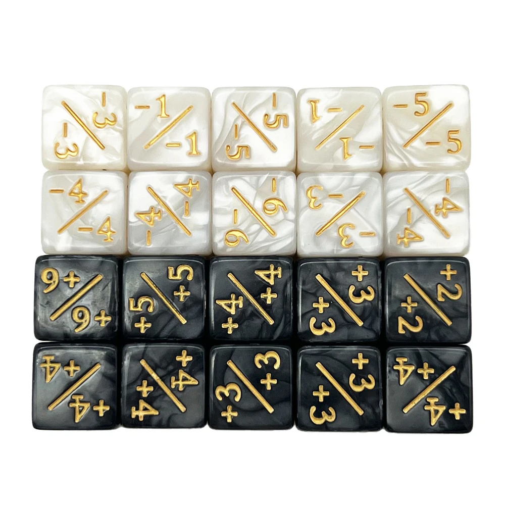 Dice Set 10 Pieces Dice Counters Token D6 Compatible with Card Game