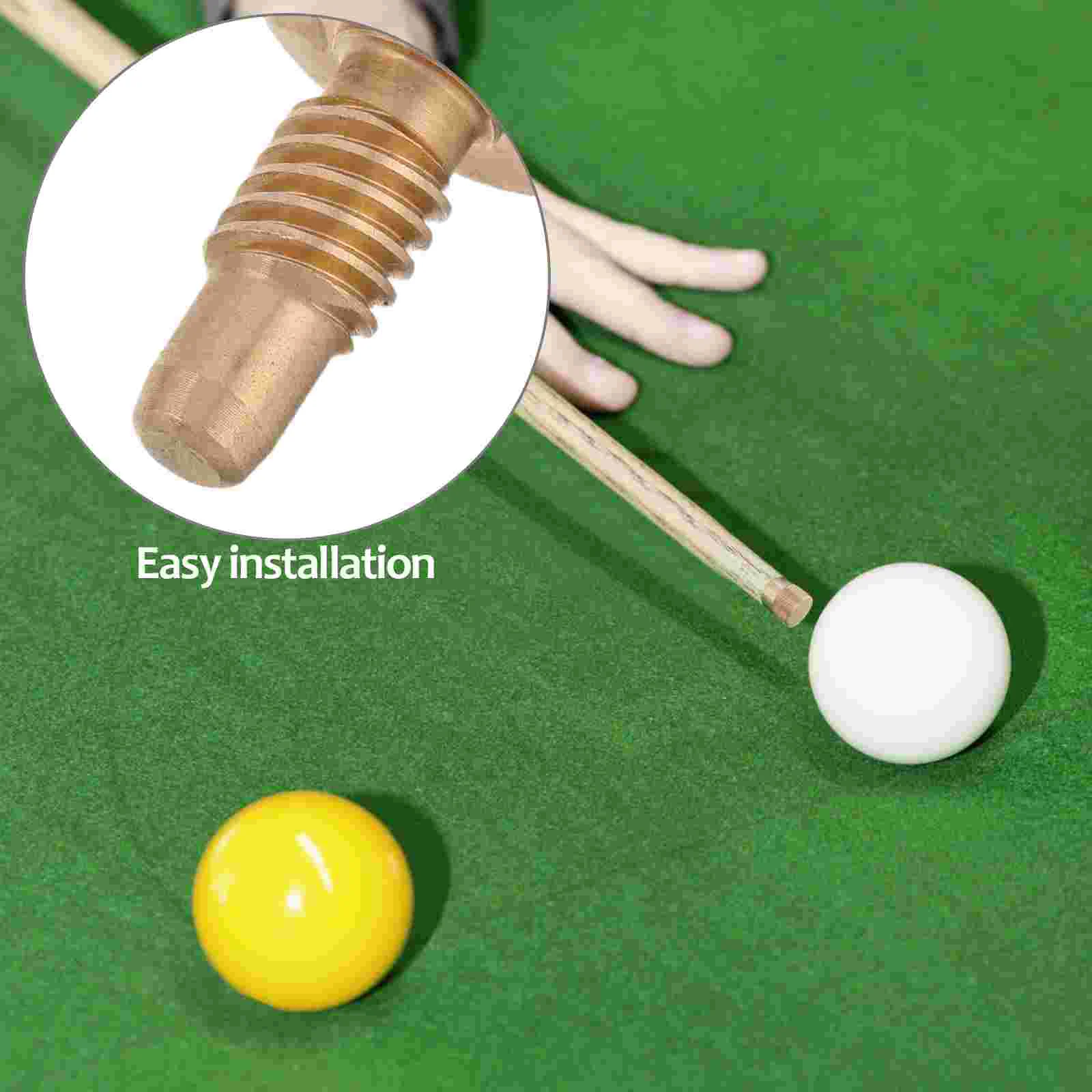 Pool Cue Weights Billiard Stick Accessories Replacement Tips Screw On Brass End Plugs Snooker Balls Entertainment Cues