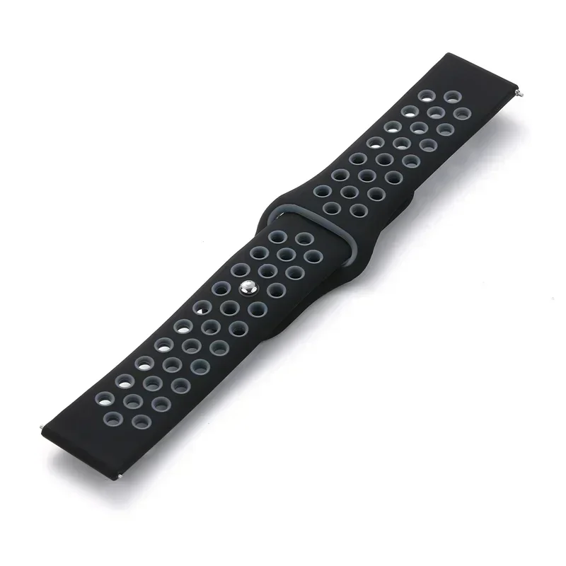 Silicone Sport Wristband - 20mm/22mm Strap in Multiple Colors