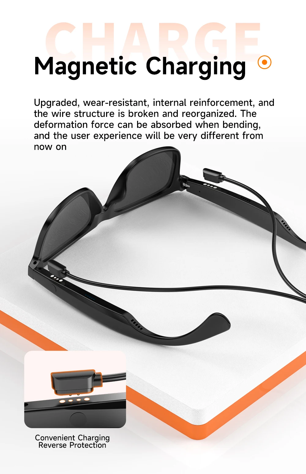 Lunettes intelligentes | Appels vocaux, musique, contrôle tactile et protection des yeux