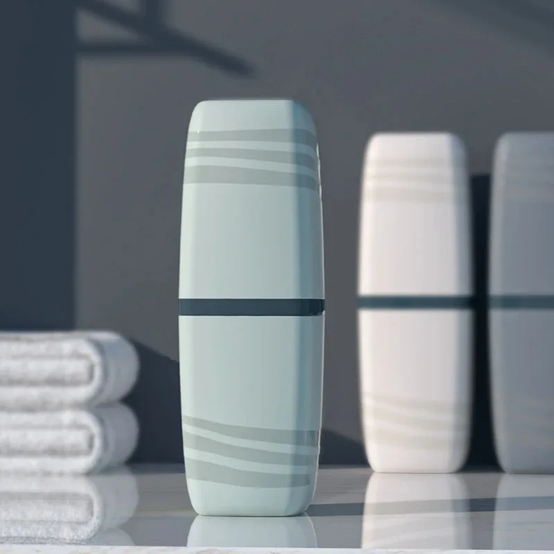 Portable Travel Wash Cup Set For Toothbrush And Toothpaste Storage_voghion.com