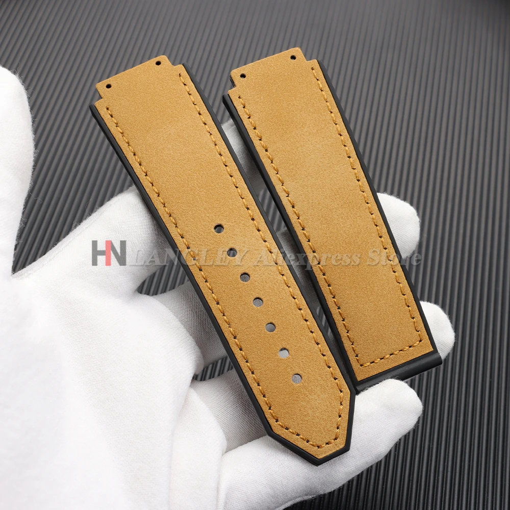 Matte Leather Sport Bracelet: Luxury Men's Watch Strap