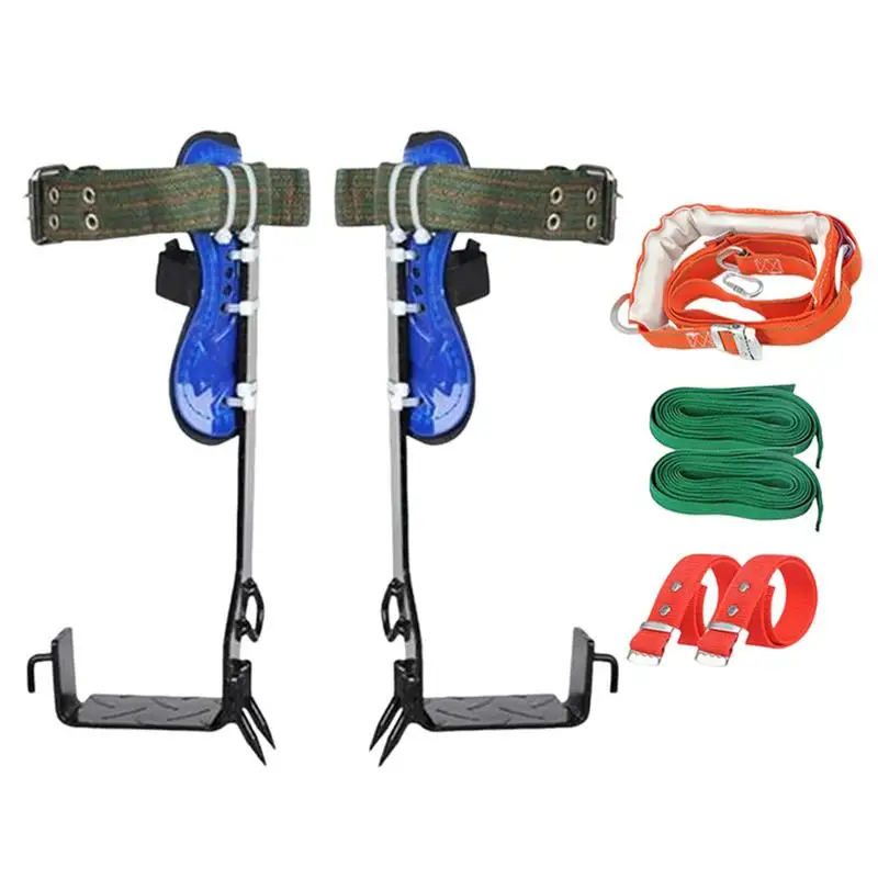 

Tree Climbing Gear Kit Professional Tree Spikes Tree Work Tools Tree Spikes With Non-Slip Pedal & Safety Straps For Outdoor