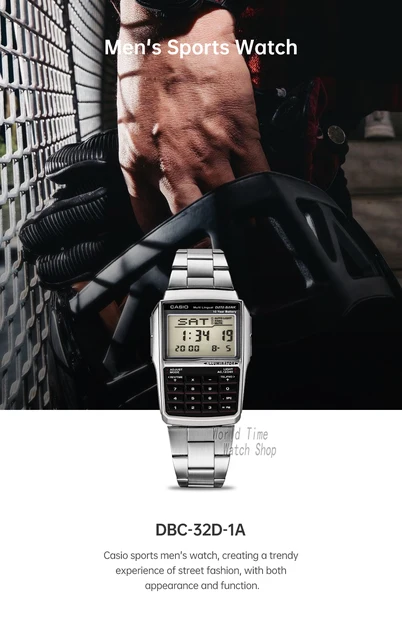 Casio DBC-32D, l’orologio calcolatrice