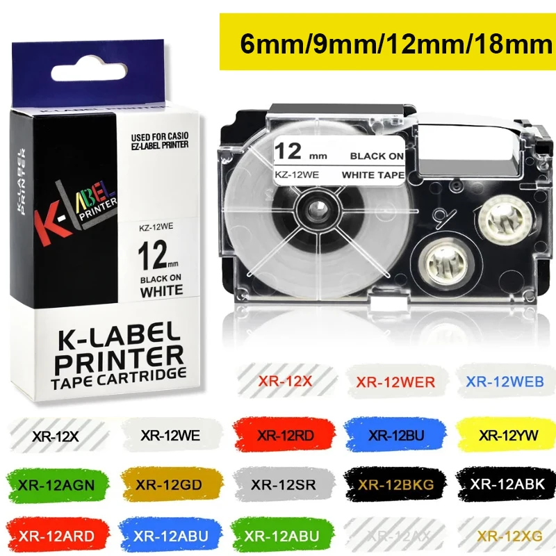 Nastro Di 6/9/12/18/24mm Per Il Nastro XR 12WE XR-12YW - Foto 4