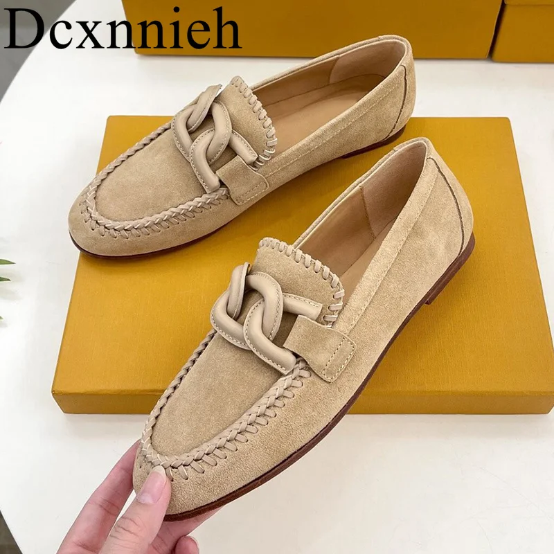

Flat bottomed genuine leather flat bottomed deep mouthed loafer comfortable bean shoes spring autumn comfortable walking shoes