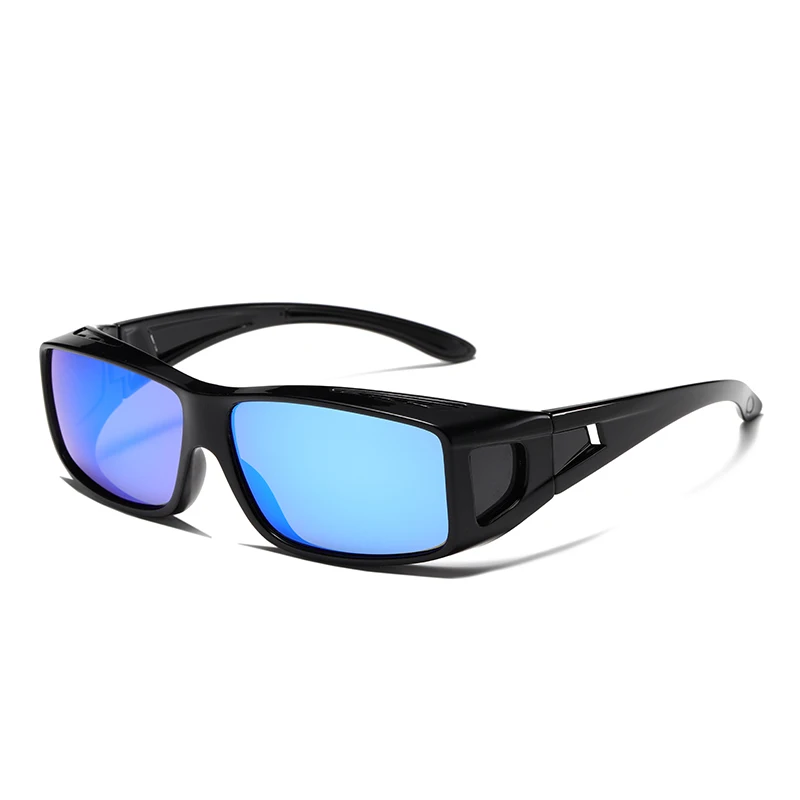 Men's Polarized Sports Sunglasses with UV400 Protection and Vibrant Mirror Lenses