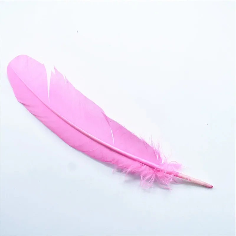 Truthahnfedern Entenfedern für Bastelarbeiten 25-30cm 10-12 Zoll Weiße Gänsefedern DIY Handwerkszubehör Hochzeitsdekoration Party-Deko – Detail 9