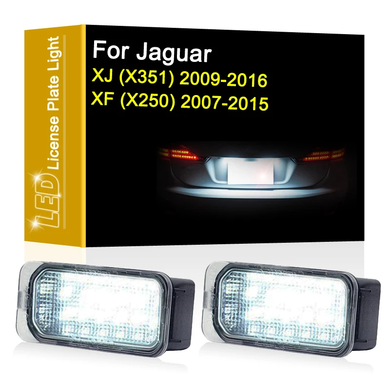 

12V LED License Number Plate Light Assembly For Jaguar XJ (X351) 2009-2016 Jaguar XF (X250) 2007-2015