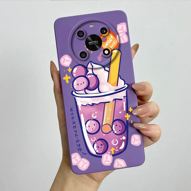 Sweet Painted Soft Silicone Phone Case - Cute Printed Design Cover