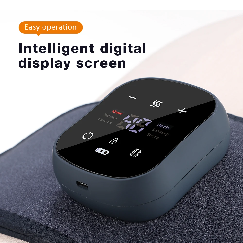 Cintura elettrica in grafene, fascia lombare con compressione calda wireless, dispositivo riscaldante per massaggio vibrante in vita_voghion.com