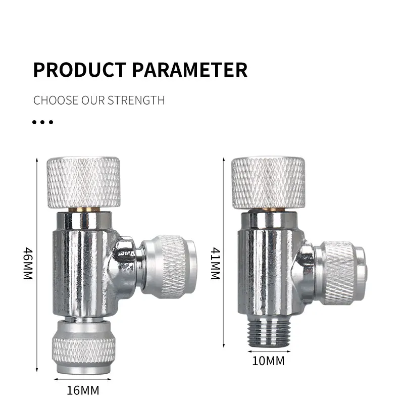 ZRDR high quality needle valve regulator suit 4*6mm co2 special tube for aquarium fish tank co2 systemCarbon dioxide fine-tuning 6