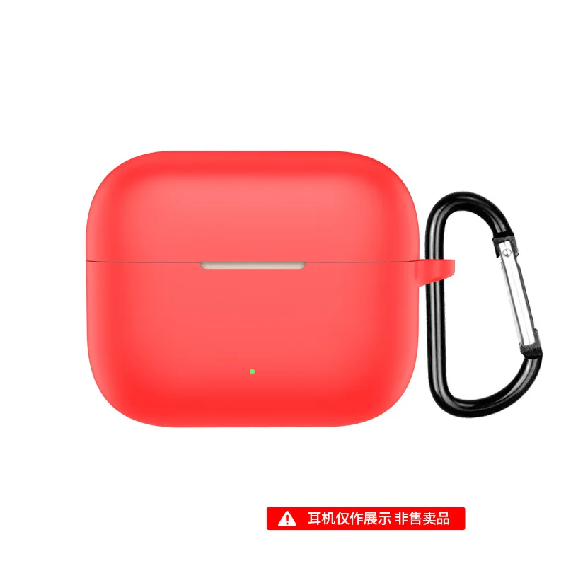 Silicone Anti-Dust Earphone Case with Carabiner and Secure Fit Ear Tips