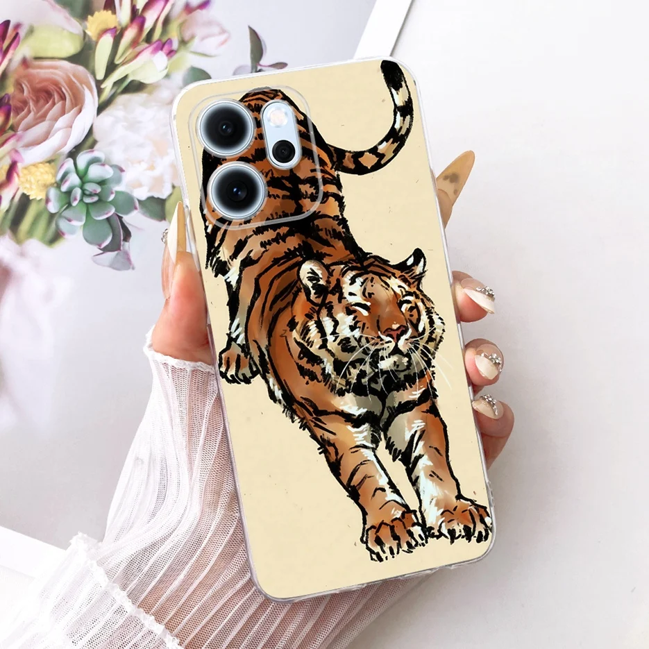 Colorful Flowers Painted Soft Slim Phone Case Cover