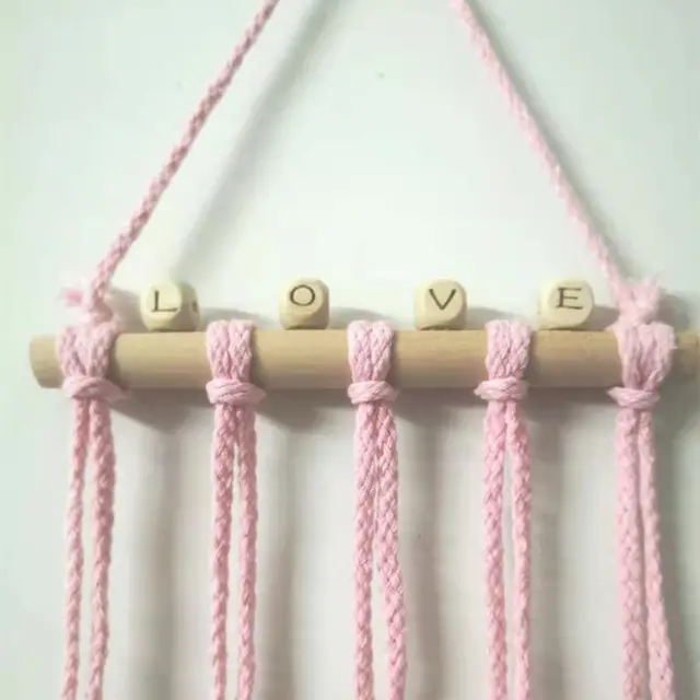 INS Nordic Wooden Cloud Baby Hair Clips Holder Princess Girls Hairpin Hairband Storage Pendant Jewelry Organizer Wall Ornaments Pink LOVE