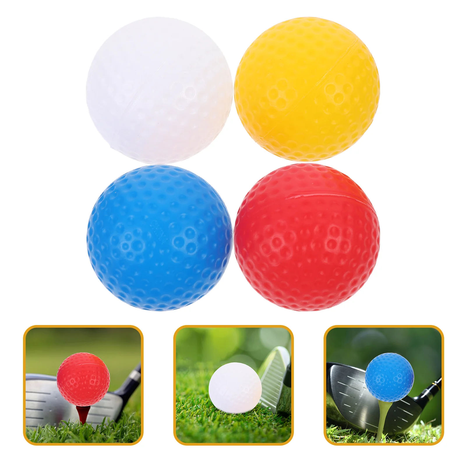 Golfing Practice Balls Colored Balls for Golfing Small Golf Balls Portable Golf Playing Balls