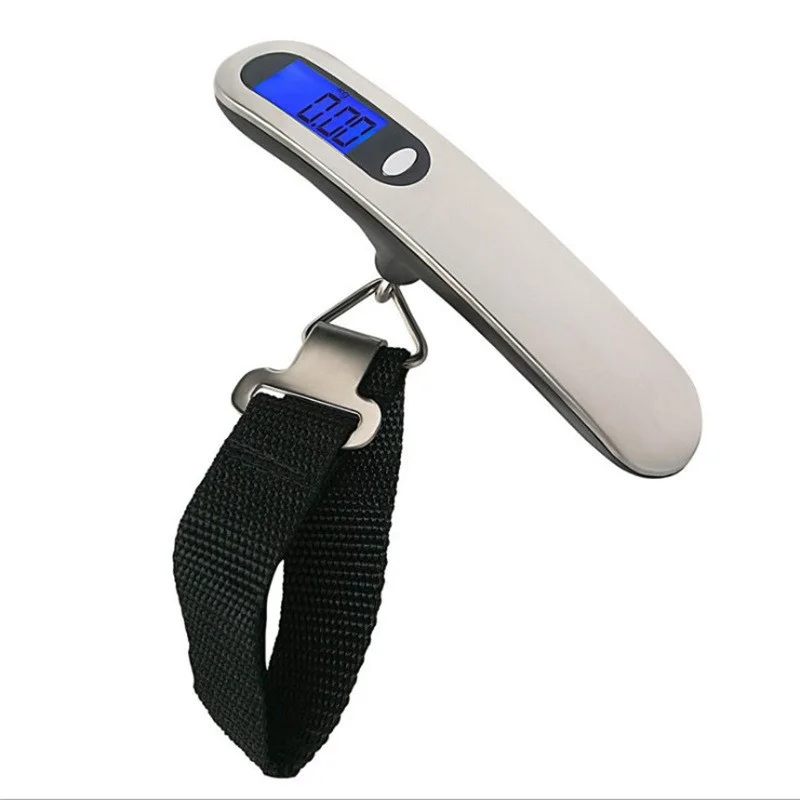 Luggage Scale, 50kg/110lb Portable Mini Suitcase Scale Household Digital  Display Scale Applied Aircraft Luggage Outdoor Scale Weighing Balance