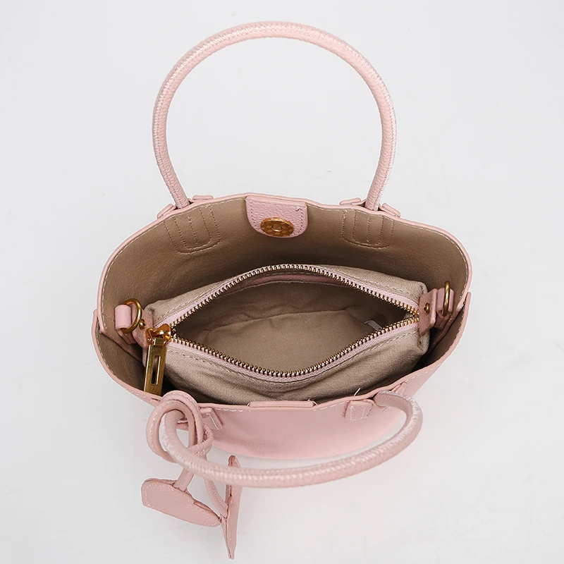 Fashion Genuine Leather Crossbody Bag Women's Shoulder Bag Women's Handbag Commuter Bucket