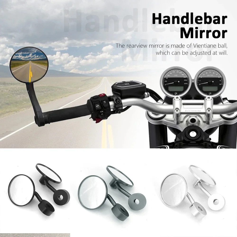 

Motorcycle High-End CNC Side Mirrors Handle Mirrors Rearview Mirrors For BMW R Nine T Side Mirrors Bar End Mirror