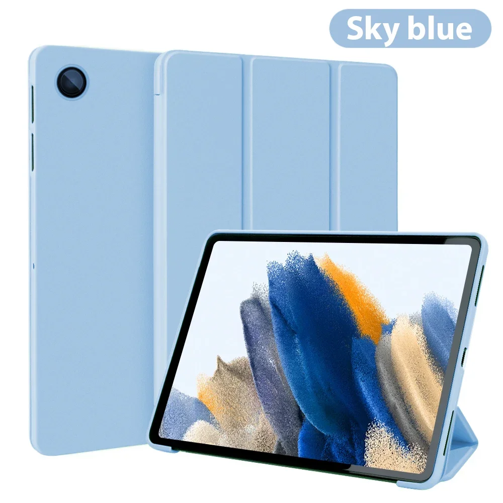 Premium Tri-Folding Magnetic Leather Tablet Case, TPU Protective Cover