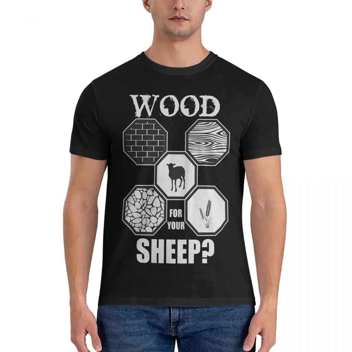 thumbnail image 1 of Camisetas de colonos para hombre, camisetas de algodón C-Catan, camisetas novedosas de manga corta con cuello redondo, camisetas estampadas, 1 of 7
