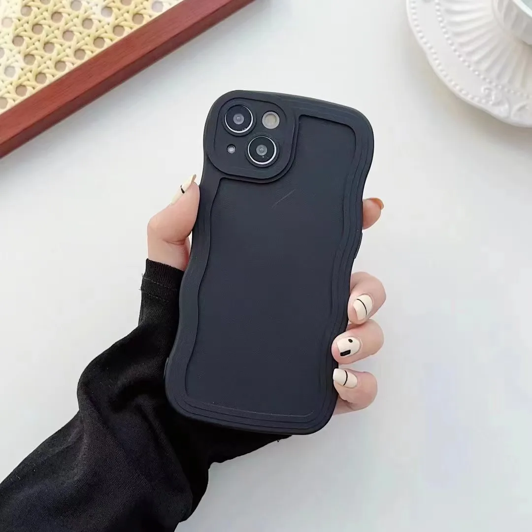 Chic Candy Curly Wavy Silicone Phone Case - Soft Protective Bumper Cover