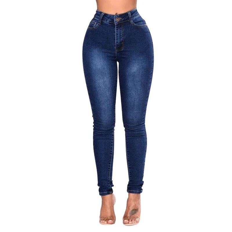 denim Women Slim Stretch Jeans Multicolor Mid Waist Skinny Pencil Pants Vintage Slim Denim Trousers pantalones de mesclilla para mujer wide leg jeans