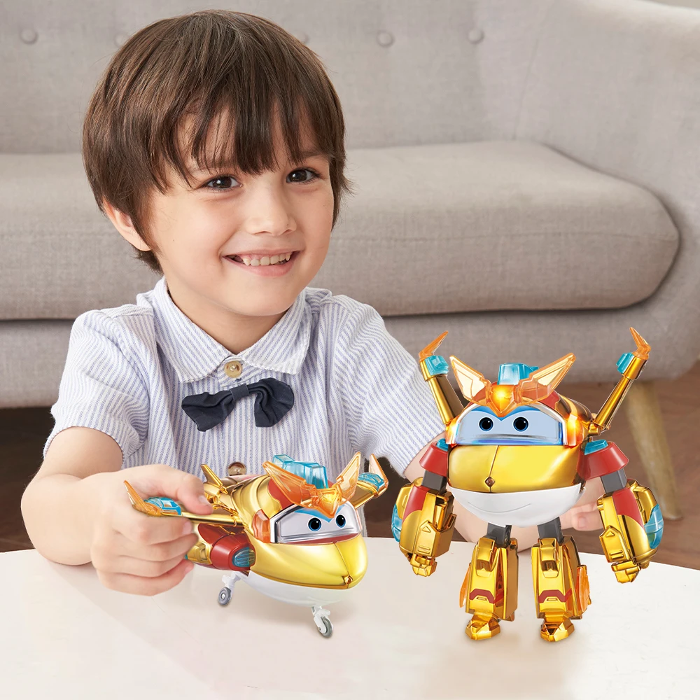 Super Wings Super Robot Suit Jett, Figura Convertible 18 Cm