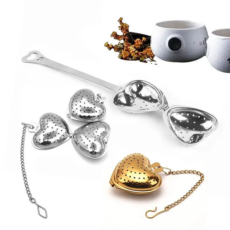 Reusable Stainless Steel Tea Infuser Mesh Ball Tea Strainer Coffee Herbs Filter Diffuser Handle Ball Kitchen Accessories tea infuser tea strainer tea filter