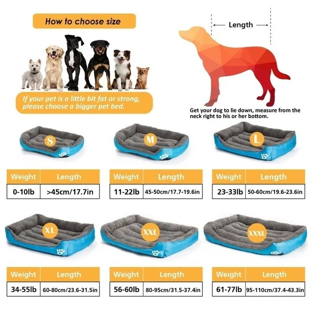 Large Square Nest S-3XL Pet Large Dog Bed for Small Medium Dogs Soft Fleece Nest Big Dog Sofa Bed Winter Warm Cat House for Pet 6 Large Square Nest S-3XL Pet Large Dog Bed for Small Medium Dogs Soft Fleece Nest Big Dog Sofa Bed Winter Warm Cat House for Pet 6