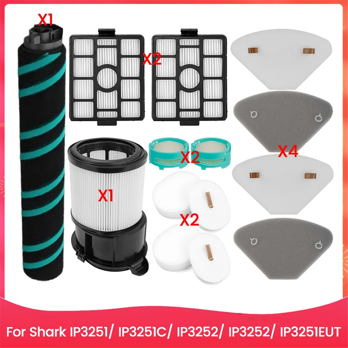 HEPA Filter Kit Vervanging voor Shark IP3251 IP3251C