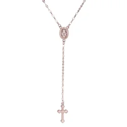 Elegant Vintage - Style Bohemian Cross Pendant Necklace (RoseGold)