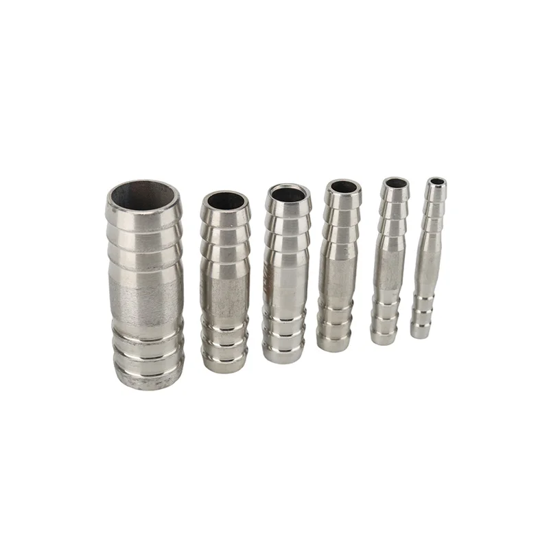 Hose Barb Straight Two Way 304 Stainless Steel Pipe Fitting Connector 6mm 8mm 10mm 12mm 13mm 14mm 15mm 16mm 17mm 18mm 19mm 20mm hose pipe fitting,pipe fitting,water pipe fitting